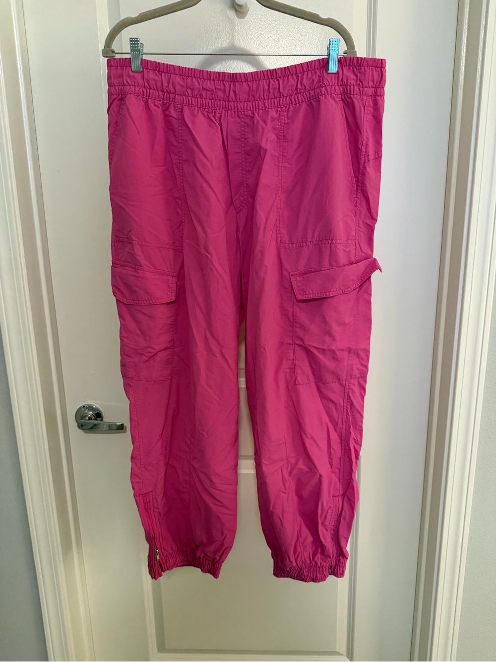 Cargo Jogger Pants - Hot Pink